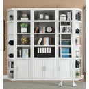 Parker House Furniture Catalina 6 pc Library Wall with Ladder - Cottage White IMAGE 1
