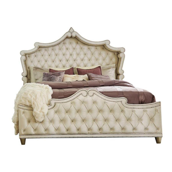 Coaster Furniture Antonella King Upholstered Panel Bed 223521KE IMAGE 1