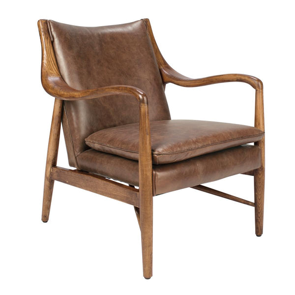 Classic Home Kiannah Stationary Leather Accent Chair 53004859 IMAGE 1
