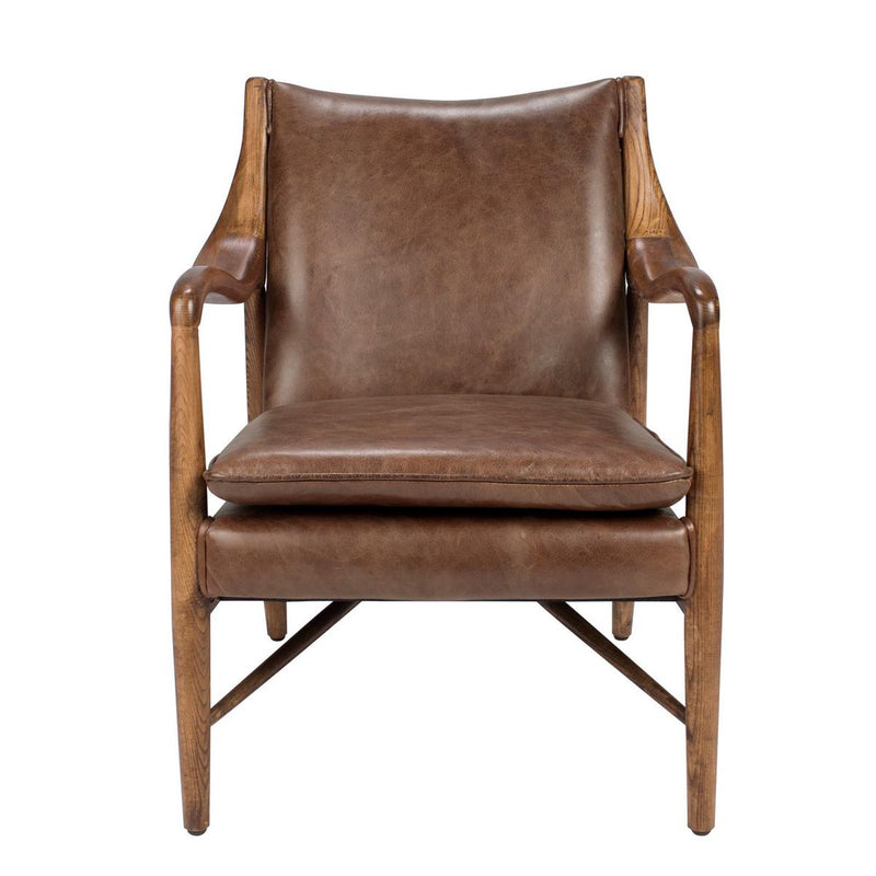 Classic Home Kiannah Stationary Leather Accent Chair 53004859 IMAGE 2