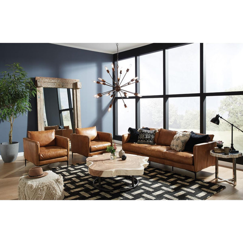 Classic Home Abigail Stationary Leather Sofa 53051239 IMAGE 3