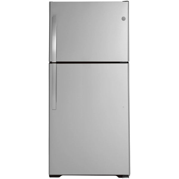 GE 33-inch, 21.9 cu.ft. Freestanding Top Freezer Refrigerator with Upfront Fresh Food Temperature Controls GTS22KYNRFS IMAGE 1