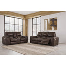  Signature Design by Ashley Alessandro U2550218 Power Reclining Loveseat with Console and Adjustable Headrest IMAGE 11