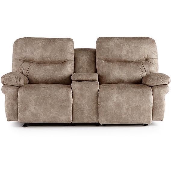 Best Home Furnishings Leya Reclining Fabric Loveseat with Console Leya L670RY4 Reclinig Loveseat with Console - Paloma Grey IMAGE 3