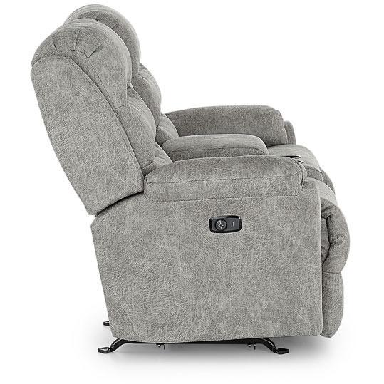 Best Home Furnishings Oren Reclining Fabric Loveseat with Console Oren L675RY7 Reclinig Loveseat with Console - Dove IMAGE 4