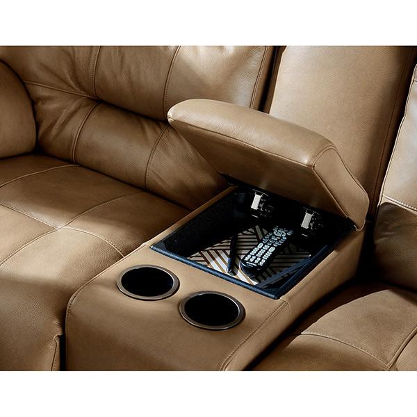 Best Home Furnishings Ryson Reclining Leather Loveseat with Console Ryson L850CY7 Reclinig Loveseat with Console - Stone IMAGE 4