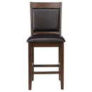  Coaster Furniture Dewey 115209 Upholstered Counter Chair - Walnut IMAGE 2