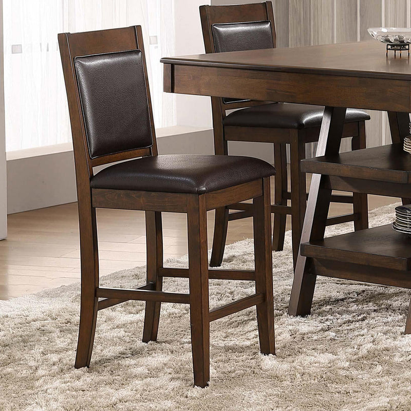 Coaster Furniture Dewey 115209 Upholstered Counter Chair - Walnut (Set of 2) IMAGE 8
