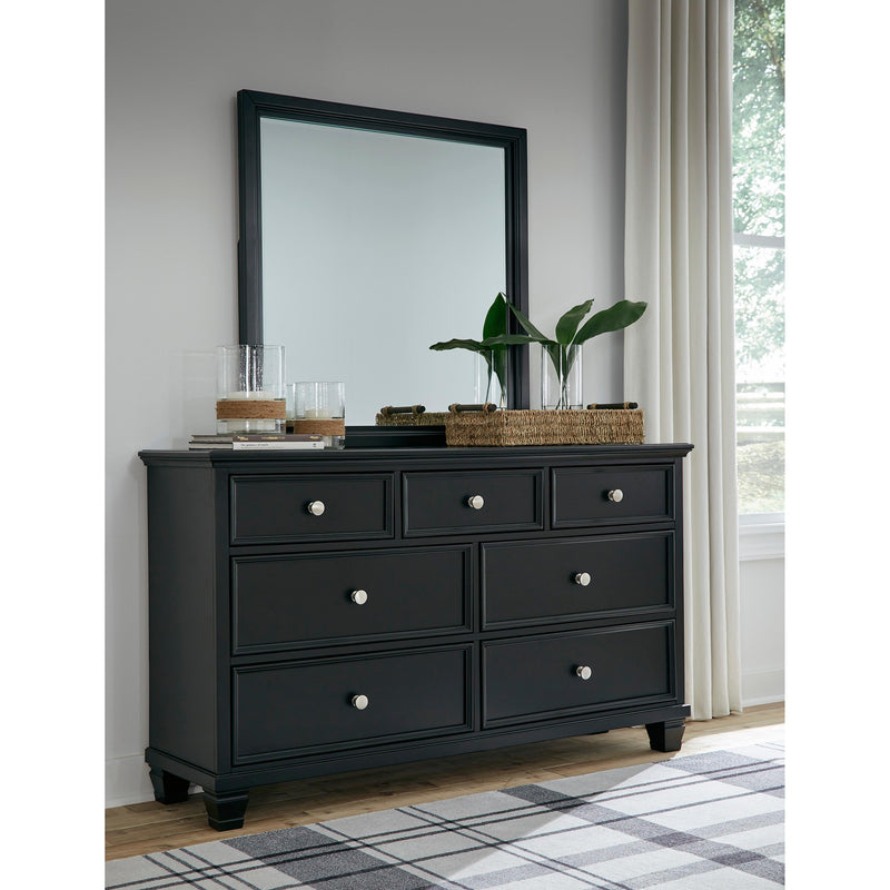 dresser design with mirror Cabalynn - Light Brown