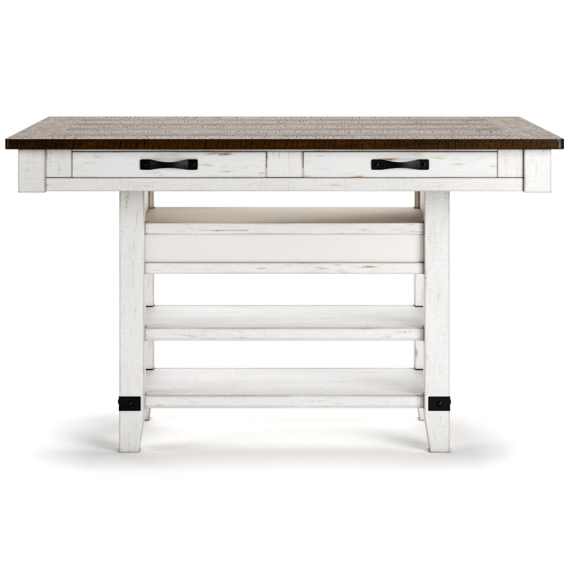 Signature Design by Ashley Valebeck Counter Height Dining Table with Pedestal Base D546-32 IMAGE 5