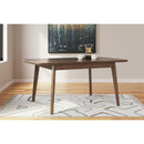  Signature Design by Ashley Lyncott D615-35 Rectangular Dining Room Butterfly Extension Table IMAGE 6