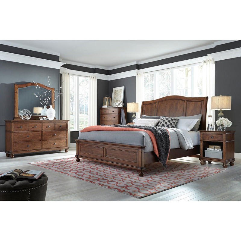 Aspen Home Oxford Queen Sleigh Bed I07-400-WBR/I07-402-WBR/I07-403-WBR IMAGE 2