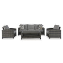  Signature Design by Ashley Oasis Court P335-081 Sofa/Chairs/Table Set IMAGE 2