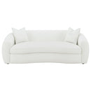  Coaster Furniture Isabella 509871 Faux Sheepskin Upholstered Sofa - Natural IMAGE 2