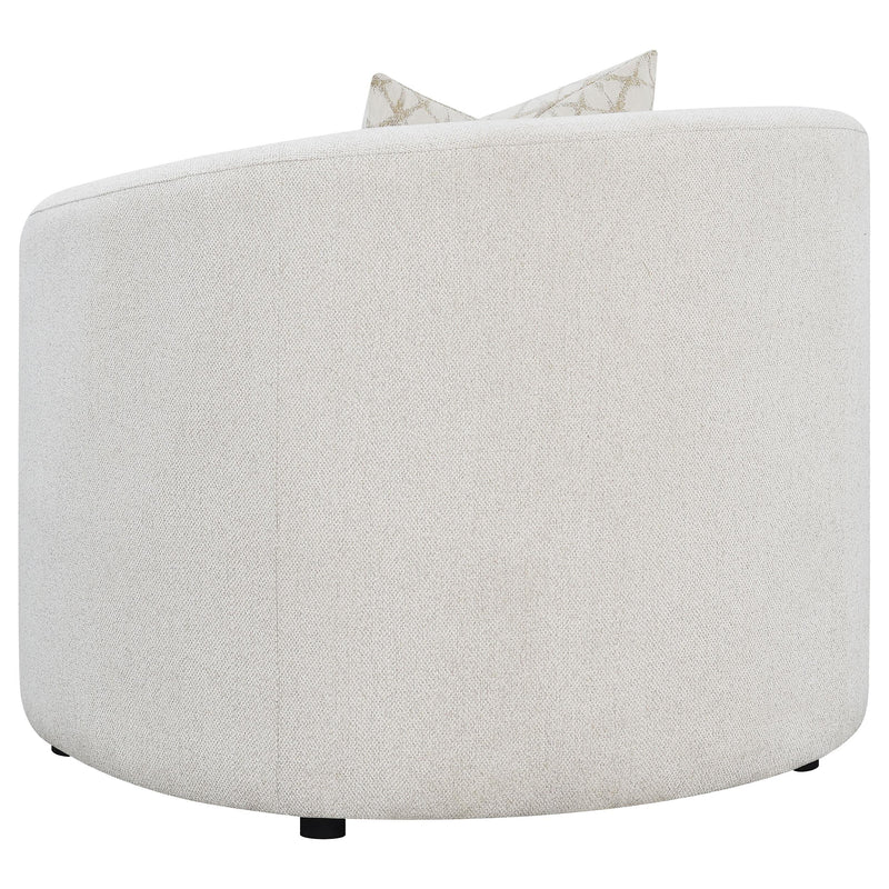 Coaster Furniture Rainn 509173 Boucle Upholstered Sloped Arm Accent Chair - Latte IMAGE 5