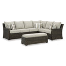  Signature Design by Ashley Brook Ranch P465-822 Sofa Sectional/Bench with Cushion IMAGE 1