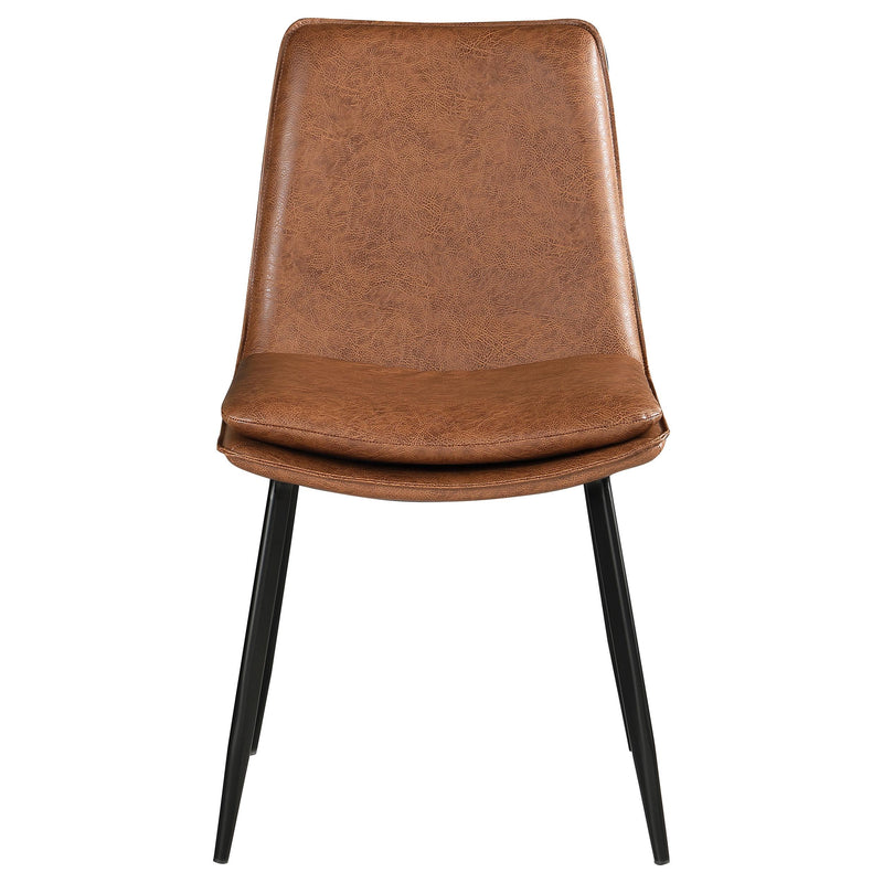 Coaster Furniture Ortega 115472 Upholstered Dining Side Chair - Coffee (Set of 2) IMAGE 2
