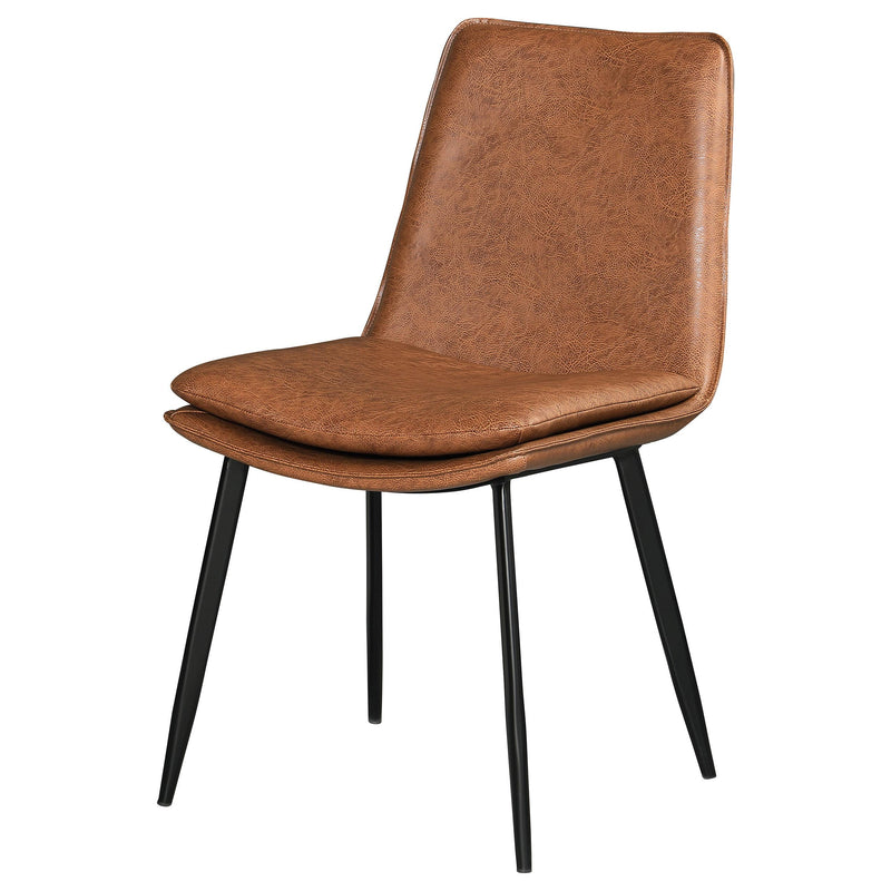 Coaster Furniture Ortega 115472 Upholstered Dining Side Chair - Coffee (Set of 2) IMAGE 3