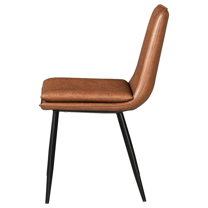 Coaster Furniture Ortega 115472 Upholstered Dining Side Chair - Coffee (Set of 2) IMAGE 4