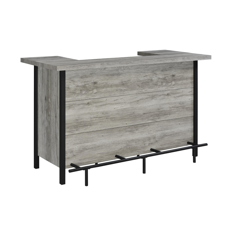  Coaster Furniture Bellemore 182105 Freestanding Home Bar Wine Cabinet - Grey Driftwood IMAGE 1