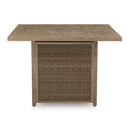  Signature Design by Ashley Walton Bridge P749-665 Square Bar Table with Fire Pit IMAGE 4