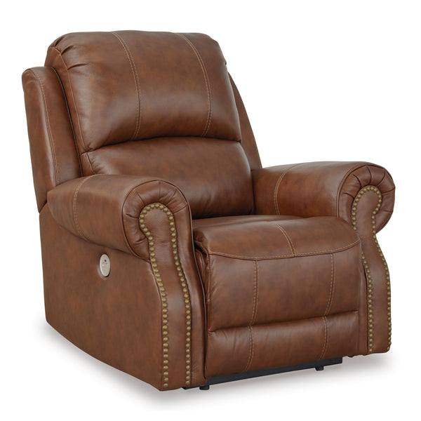 Signature Design by Ashley Freyeburg Power Leather Match Recliner with Wall Recline U9021306 IMAGE 1