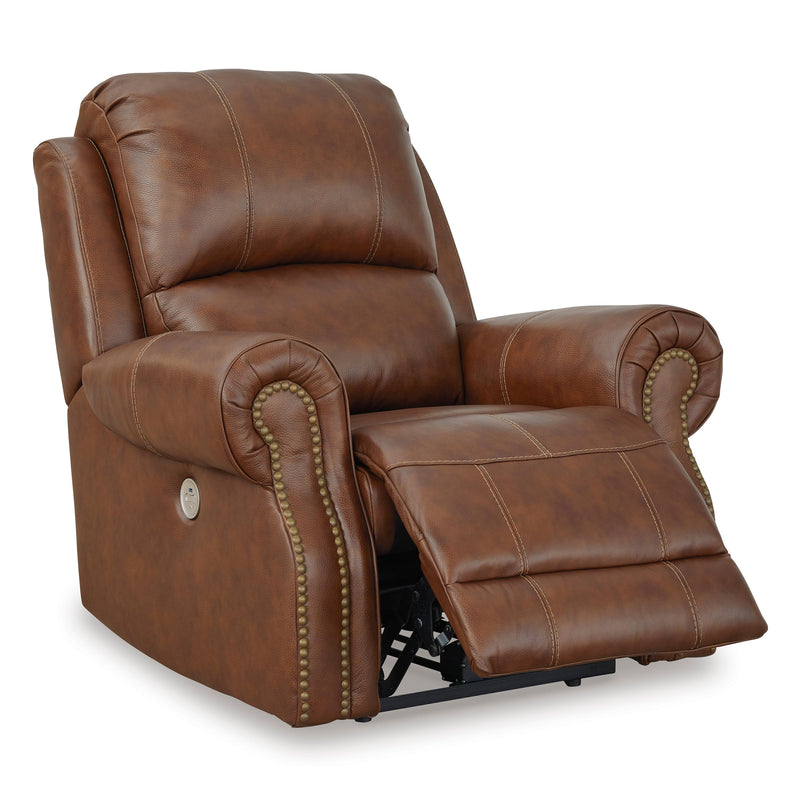 Signature Design by Ashley Freyeburg Power Leather Match Recliner with Wall Recline U9021306 IMAGE 2