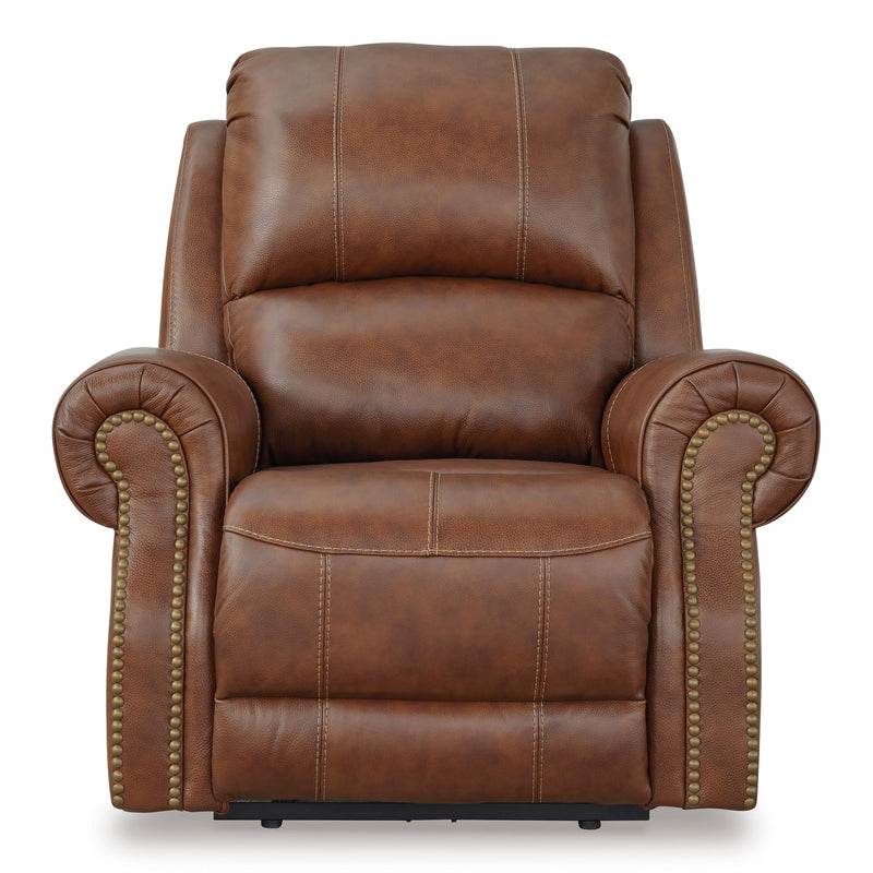 Signature Design by Ashley Freyeburg Power Leather Match Recliner with Wall Recline U9021306 IMAGE 3