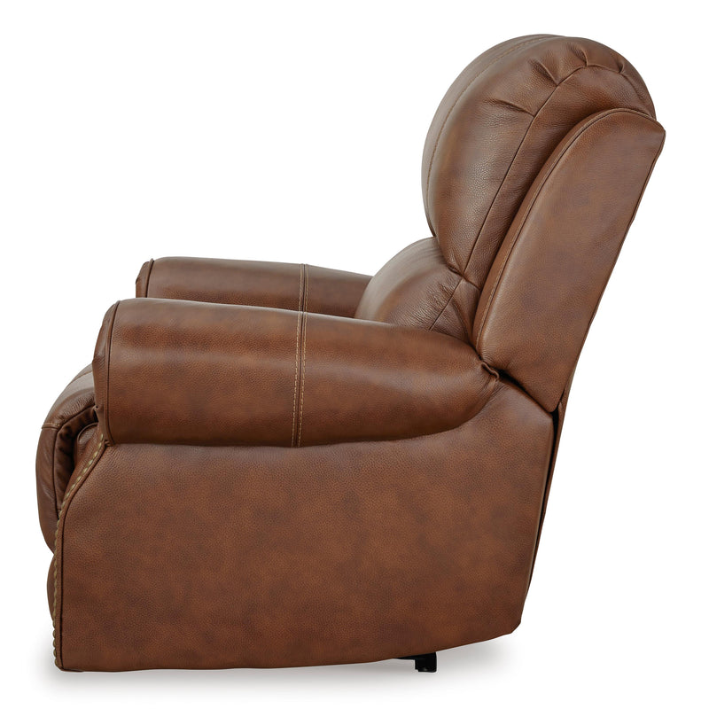 Signature Design by Ashley Freyeburg Power Leather Match Recliner with Wall Recline U9021306 IMAGE 5
