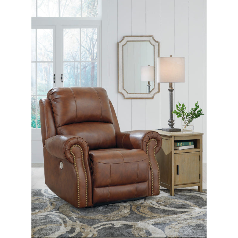 Signature Design by Ashley Freyeburg Power Leather Match Recliner with Wall Recline U9021306 IMAGE 7