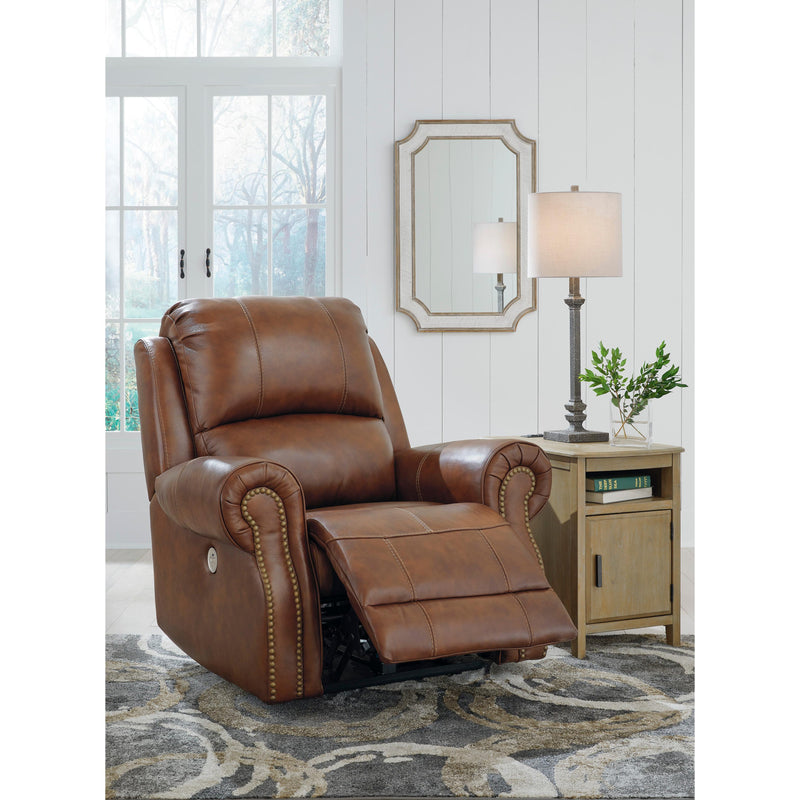 Signature Design by Ashley Freyeburg Power Leather Match Recliner with Wall Recline U9021306 IMAGE 8