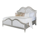  Coaster Furniture Evangeline 223391KE Wood Eastern King LED Panel Bed - Silver Oak IMAGE 1
