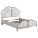  Coaster Furniture Evangeline 223391KE Wood Eastern King LED Panel Bed - Silver Oak IMAGE 5