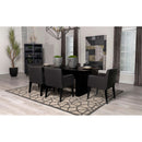  Coaster Furniture Catherine 106251 Rectangular 84-inch Wood Dining Table - Black IMAGE 2