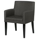  Coaster Furniture Catherine 106252 Upholstered Dining Arm Chair - Grey IMAGE 4