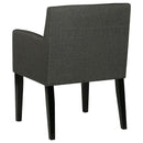  Coaster Furniture Catherine 106252 Upholstered Dining Arm Chair - Grey IMAGE 6