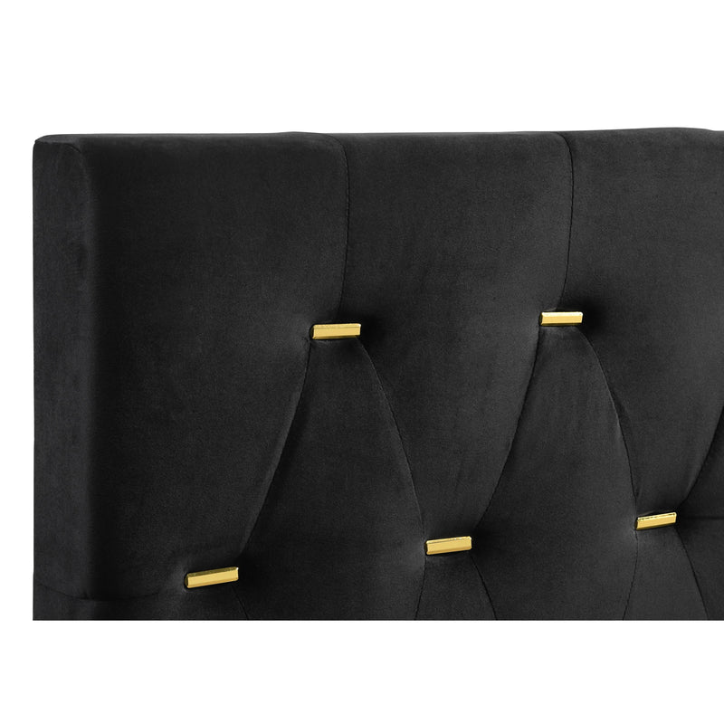  Coaster Furniture Kendall 224451KE Upholstered Eastern King Panel Bed - Black IMAGE 5