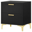  Coaster Furniture Kendall 224452 2-Drawer Nightstand - Black IMAGE 3