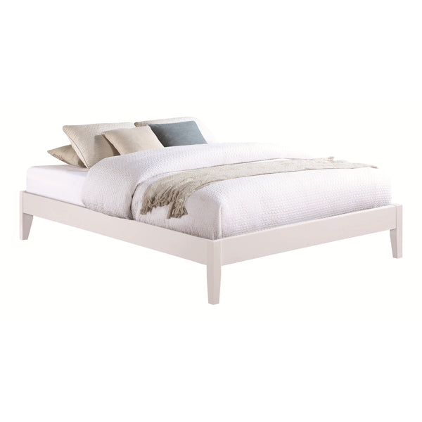  Coaster Furniture Hounslow 306128Q Queen Universal Platform Bed - White IMAGE 1
