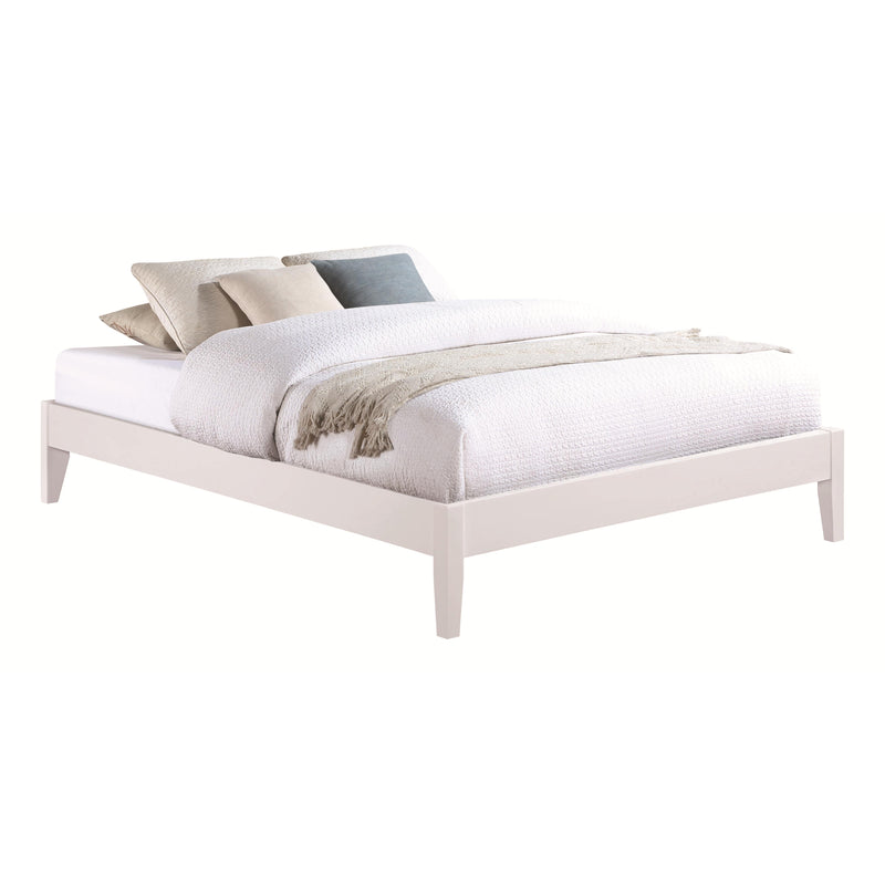  Coaster Furniture Hounslow 306128Q Queen Universal Platform Bed - White IMAGE 1