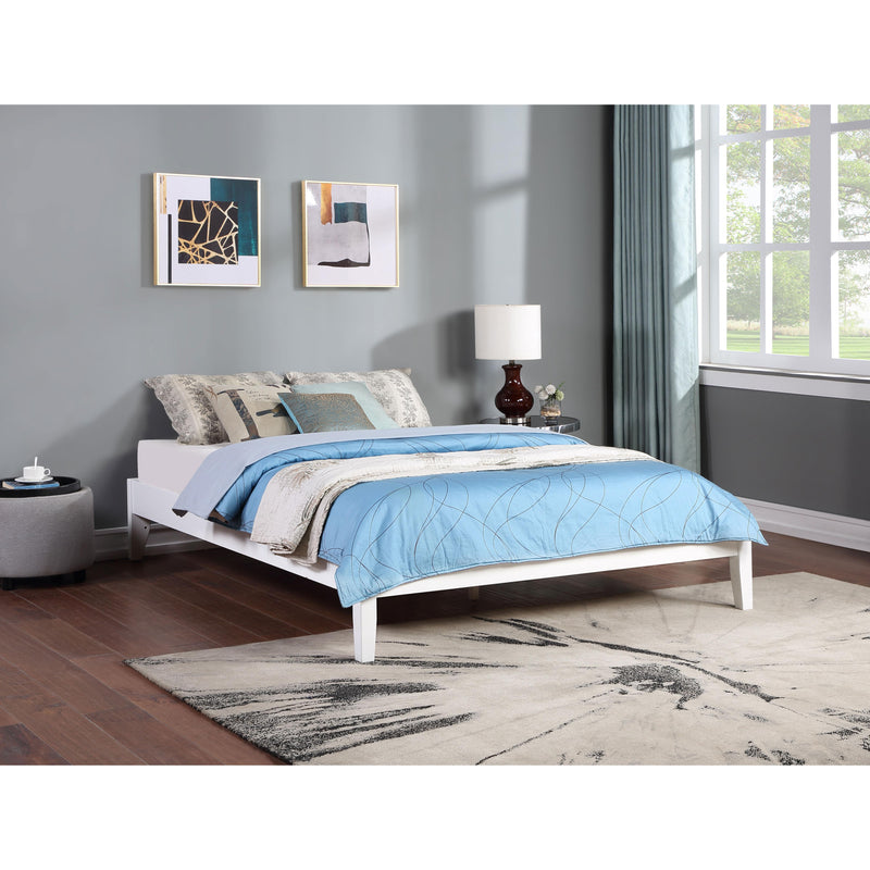  Coaster Furniture Hounslow 306128Q Queen Universal Platform Bed - White IMAGE 2