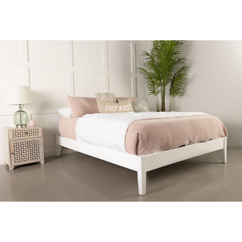  Coaster Furniture Hounslow 306128Q Queen Universal Platform Bed - White IMAGE 8