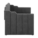  Coaster Furniture Kingston 315962 Upholstered Twin Daybed with Trundle - Charcoal IMAGE 5