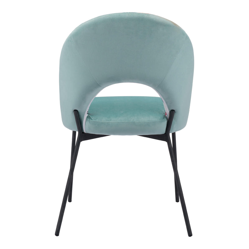 Zuo Bethpage 109367 Dining Chair - Multicolor Print & Green IMAGE 4