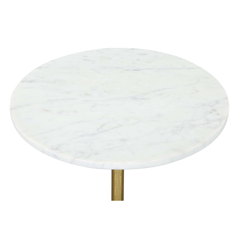Zuo Cynthia 109562 Side Table - White & Gold IMAGE 3