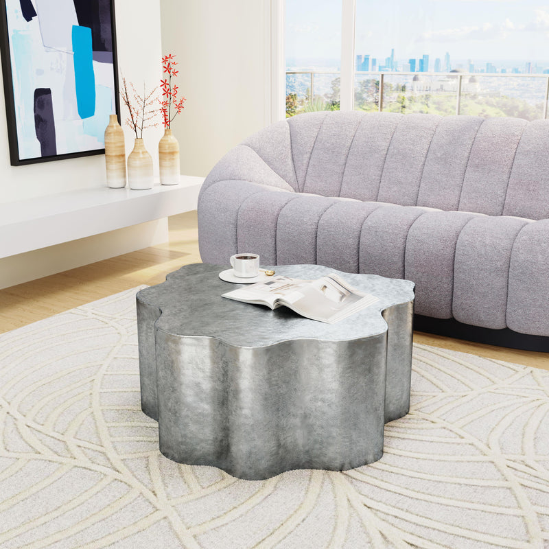Zuo Kortha 109462 Coffee Table Antique - Silver IMAGE 7