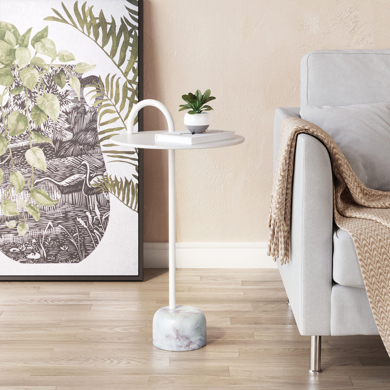 Zuo Will 109563 Side Table - White IMAGE 9