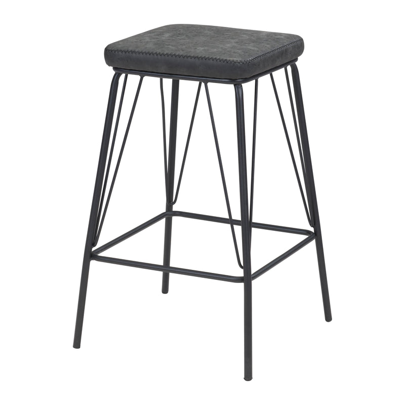 Zuo Samuel 109512 Counter Stool - Vintage Black IMAGE 1