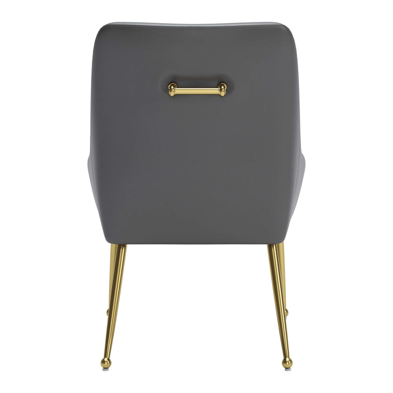 Zuo Maxine 109713 Dining Chair - Grey & Gold IMAGE 4