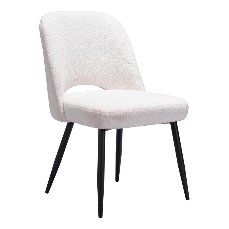Zuo Teddy 109325 Dining Chair - Ivory IMAGE 1